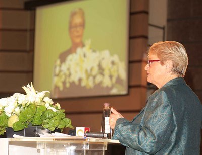 Tang Prize laureate promotes sustainable development