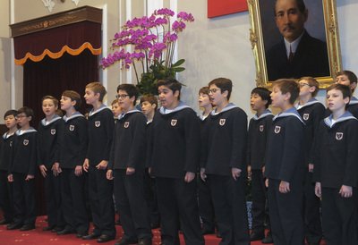 Vienna Boys Choir performs at Presidential Office