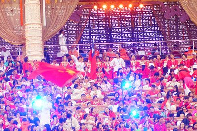 Taiwan, China flags appear side by side at World Culture Festival