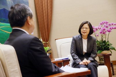 Tsai looks forward maritime dialogue with Japan