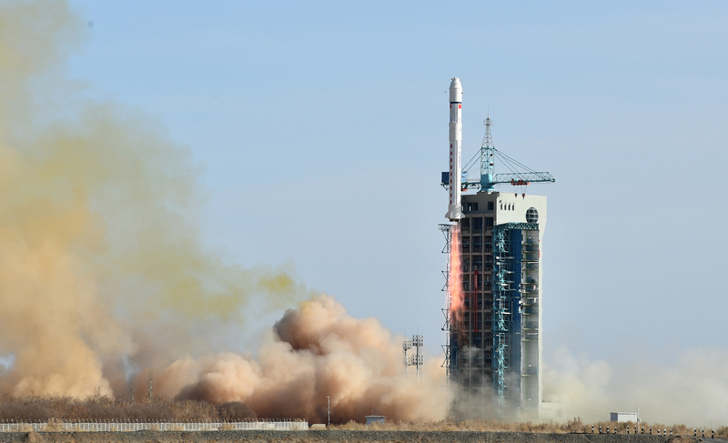 Chinese satellite-carrying rocket passes over atmosphere above Taiwan