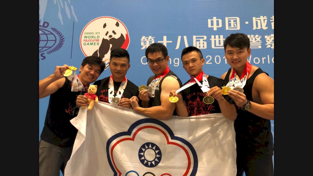 Taiwan firefighters win ten medals at world games