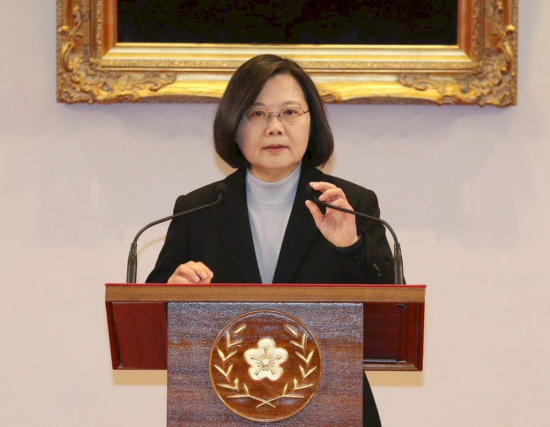 Tsai defends Anti-infiltration Act during New Year’s Day speech