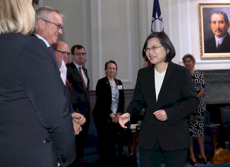 Tsai: Taiwan is the first line of defense for democratic values