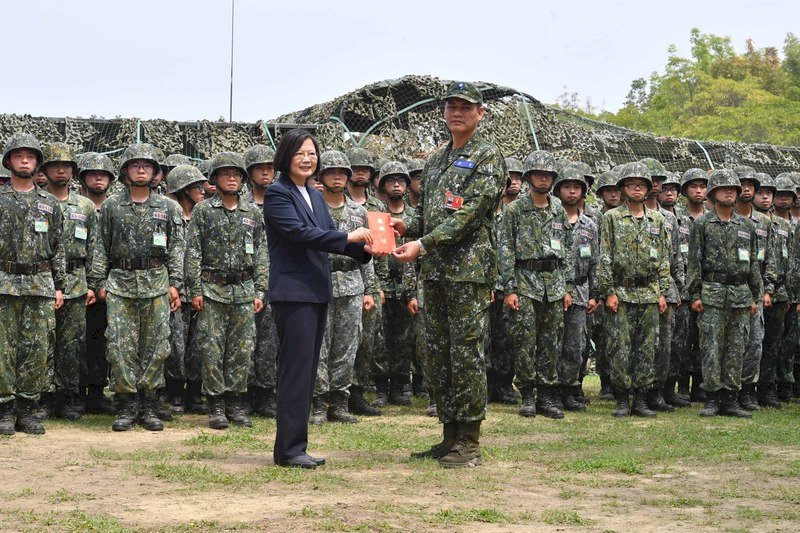 Military must be vigilant to ensure national security: Tsai