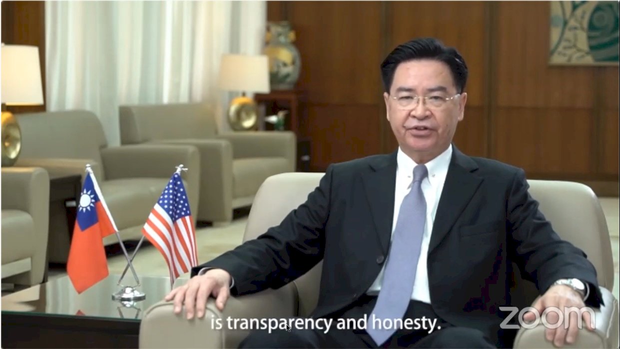 Foreign minister tells think tank about Taiwan’s COVID-19 response