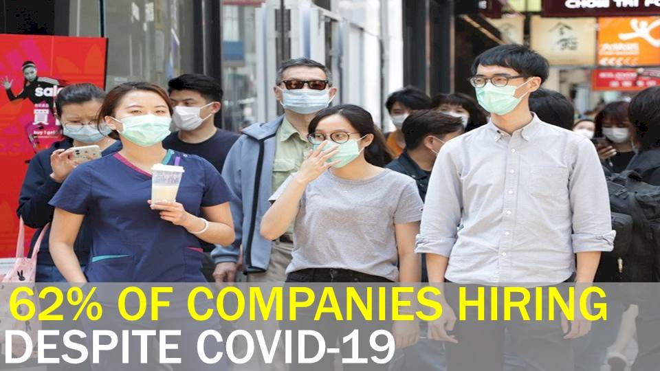 Survey: 62% of companies hiring normally despite COVID-19