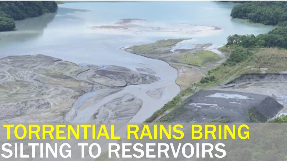 Video: Heavy rains fill up Taiwan reservoirs with silt