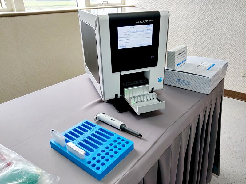 Military unveils automated COVID-19 testing equipment