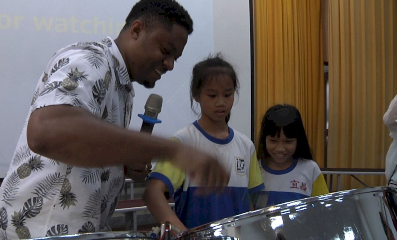 VIDEO: Saint Kitts & Nevis student introduces steel drum music to Taiwan
