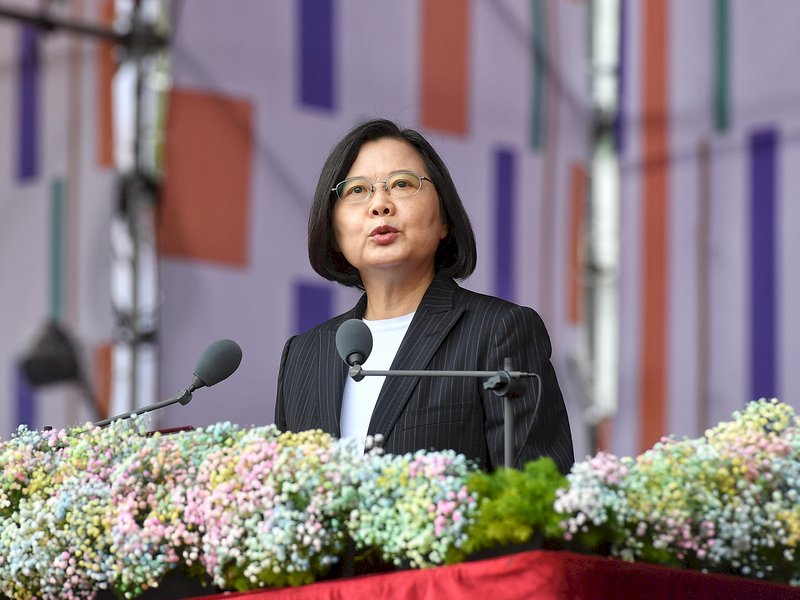 Tsai calls for peaceful cross-strait coexistence in National Day speech