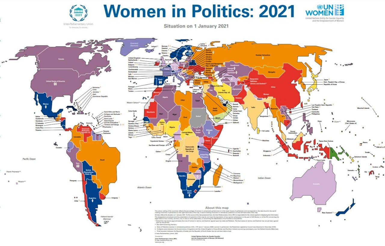UN map overlooks Taiwan gender representation