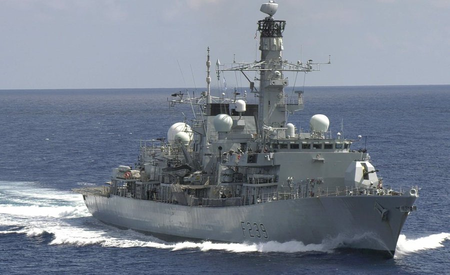 British naval vessel transits through Taiwan Strait