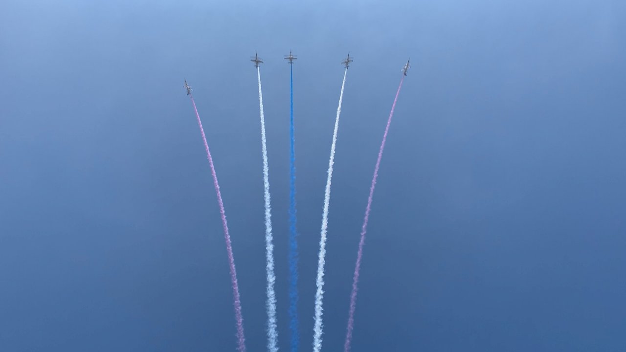 VIDEO: Taiwan’s Air Force, Honor Guard rehearse for National Day parade