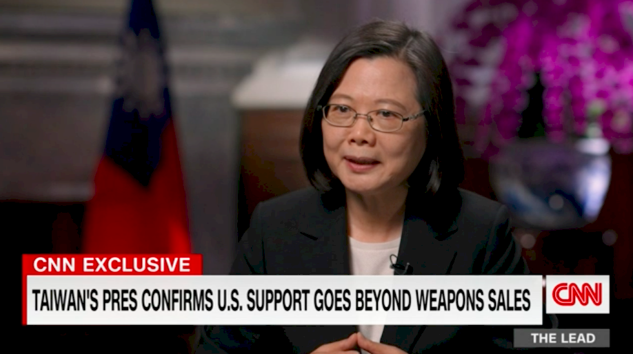 Tsai confirms US troop presence in Taiwan