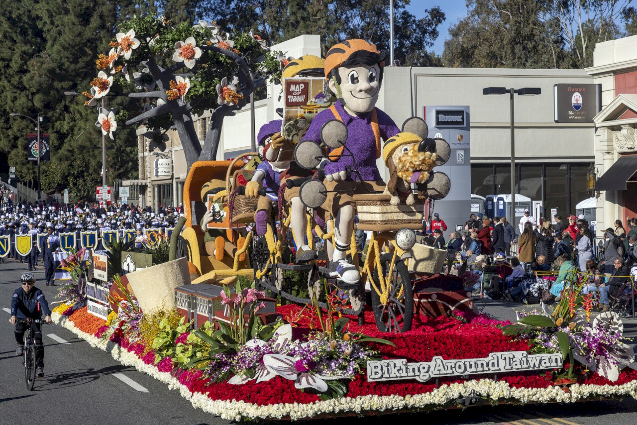 Taiwan float wins International Award at US Rose Parade
