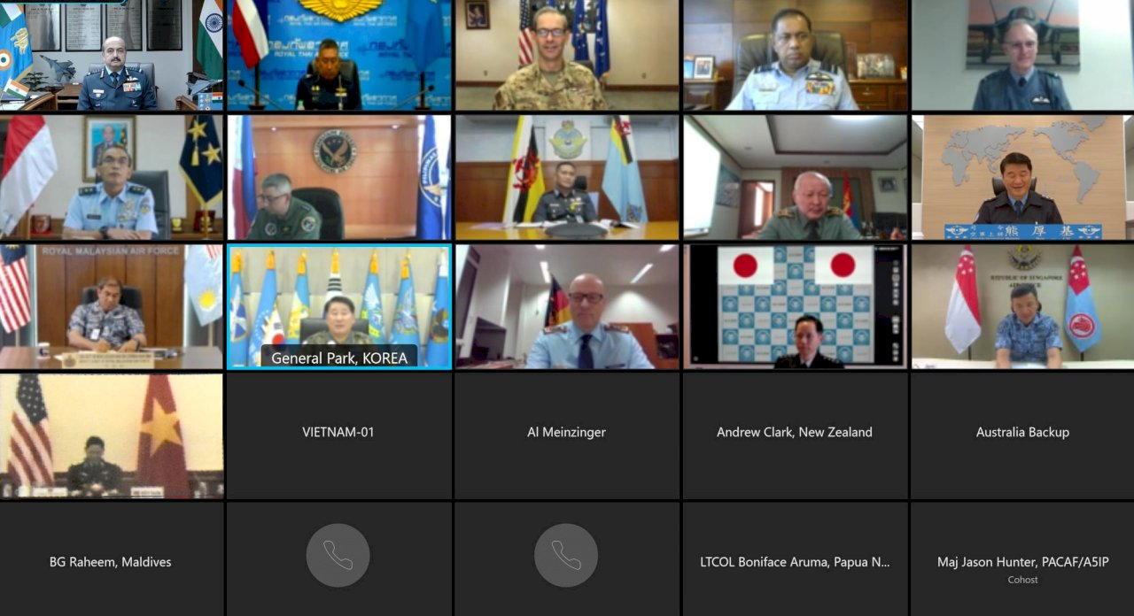 Taiwan air force chief joins virtual meeting of regional air force commanders