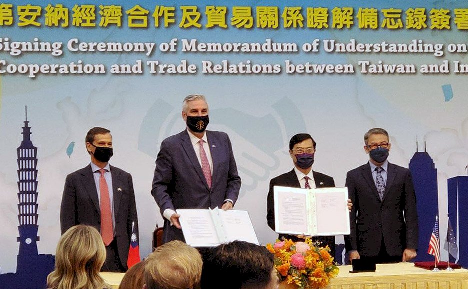Taiwan, Indiana sign cooperation agreement on chips, biotech and energy
