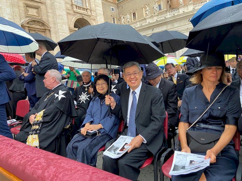 Taiwan’s former vice president meets Pope in Vatican
