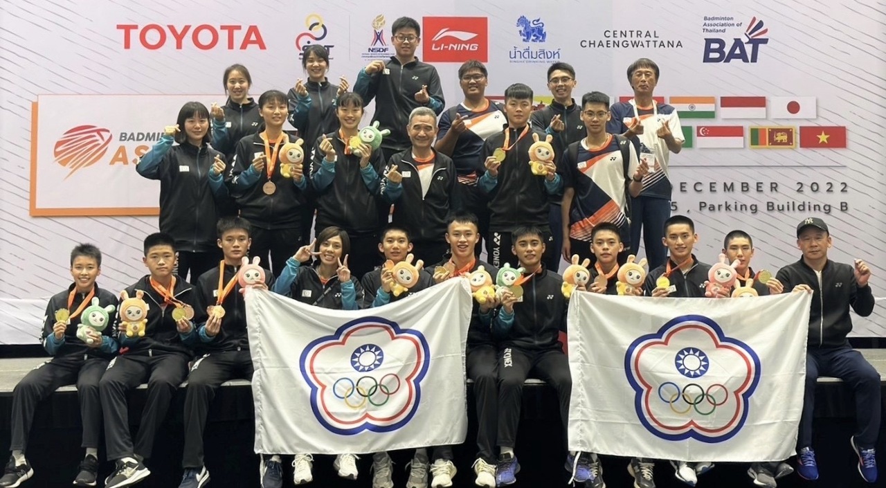 Taiwan secures record-breaking nine medals in Asia badminton championships