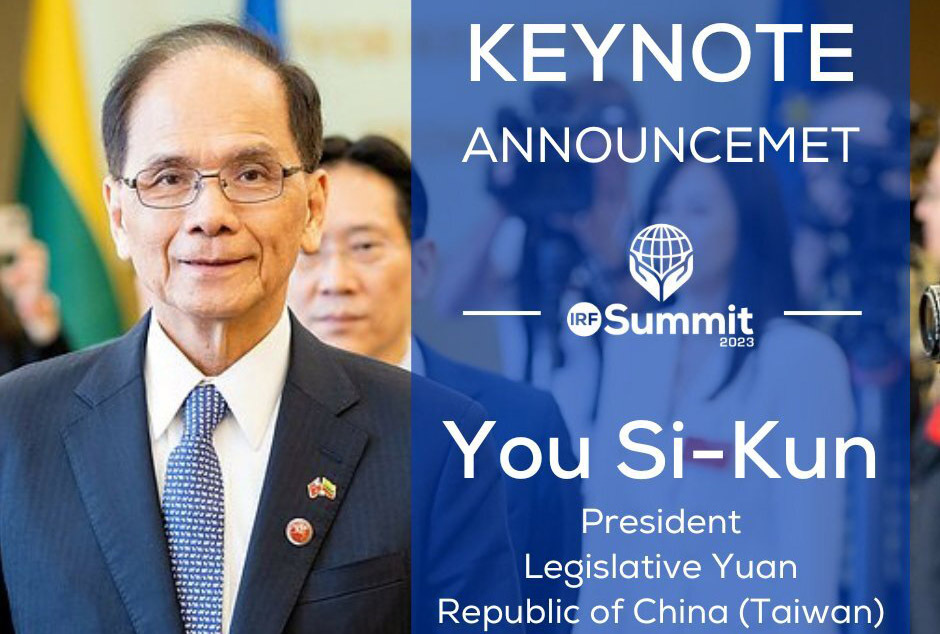 Taiwan’s legislative speaker to speak at international religious forum in Washington