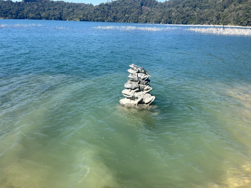 VIDEO: Low water levels at Sun Moon Lake cause alarm