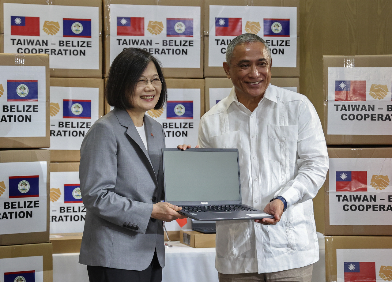 Tsai hopes to work with Belize on expanding trade