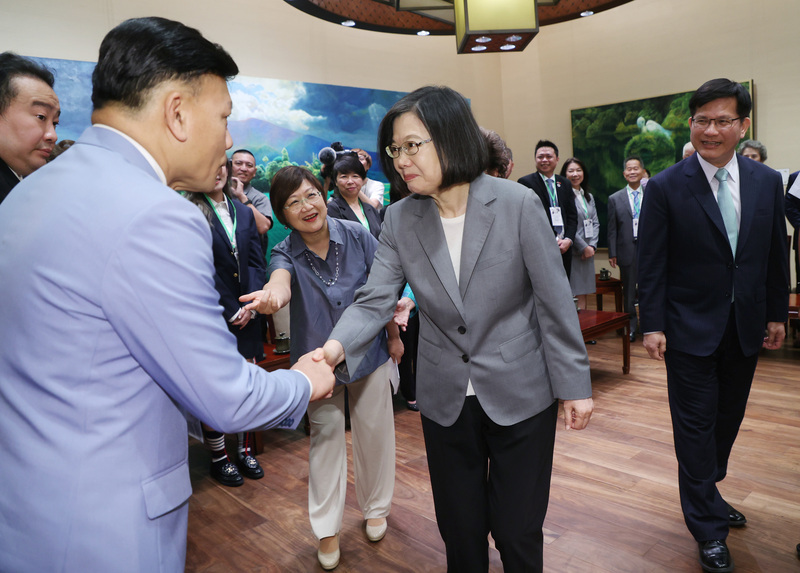President Tsai expresses gratitude to Taiwan-Thailand Parliamentarians Friendship Advisory Group