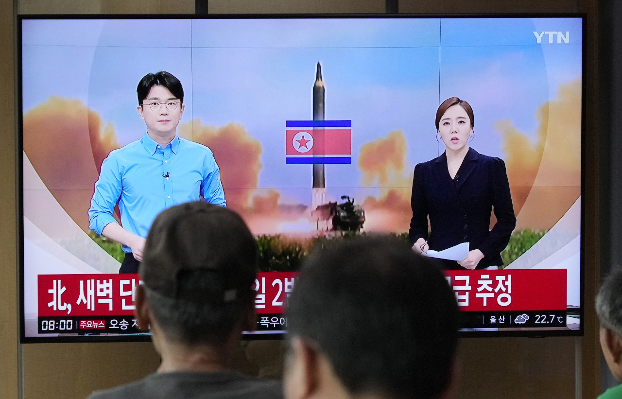 North Korea fires two ballistic missiles toward the Sea of Japan