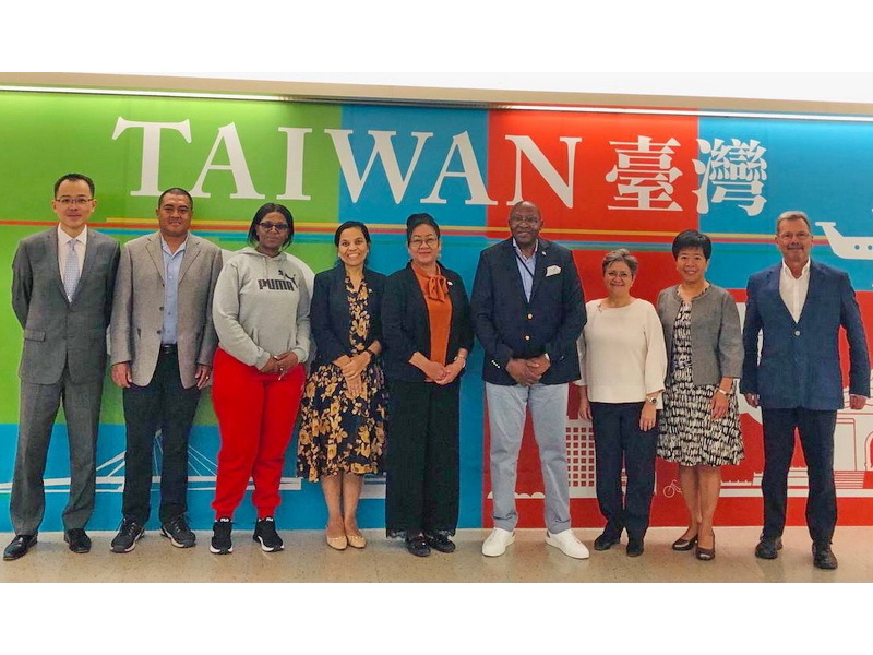 Diplomatic allies’ UN representatives arrive in Taiwan