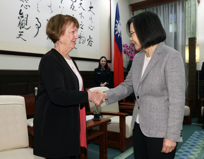 President Tsai meets with National Committee on American Foreign Policy delegation