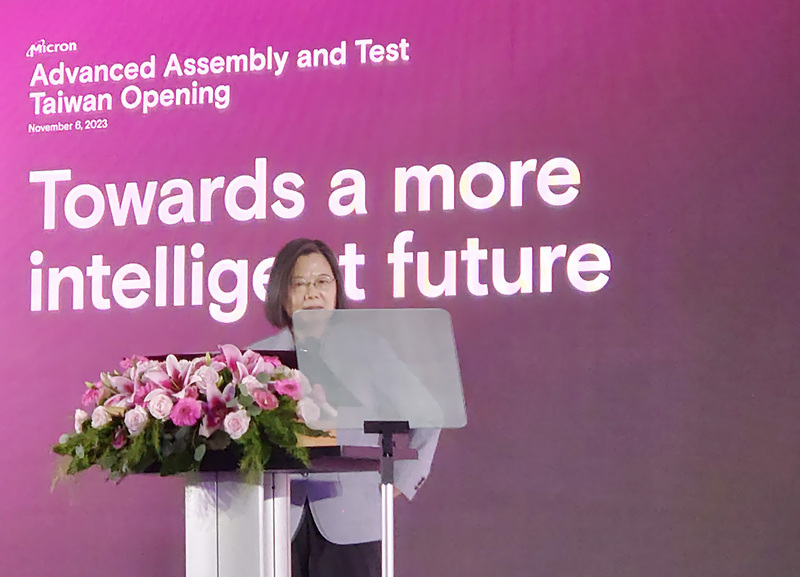 President Tsai: New Micron factory key in promoting economic growth and innovation in Taiwan