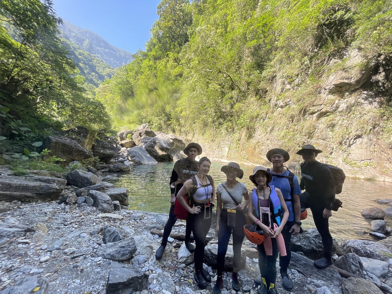 River tracing and hiking in Taiwan