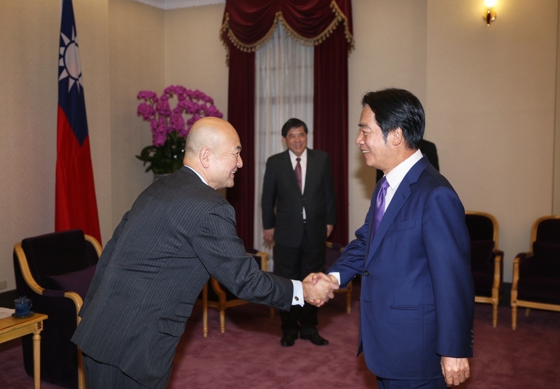 Vice President Lai meets with Japan’s new representative to Taiwan