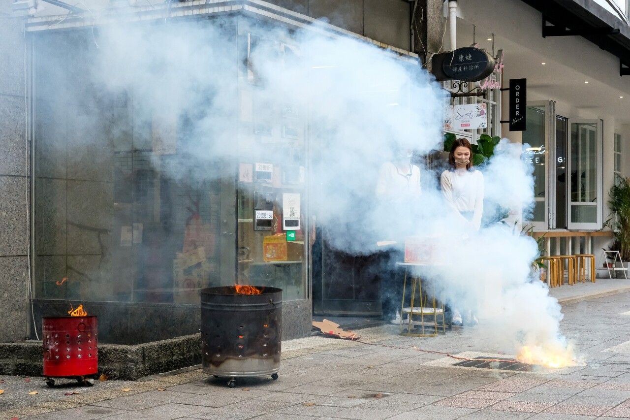 Celebrating the New Year with fireworks and firecrackers