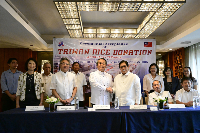 Taiwan donates 1000 metric tons of rice to the Philippines
