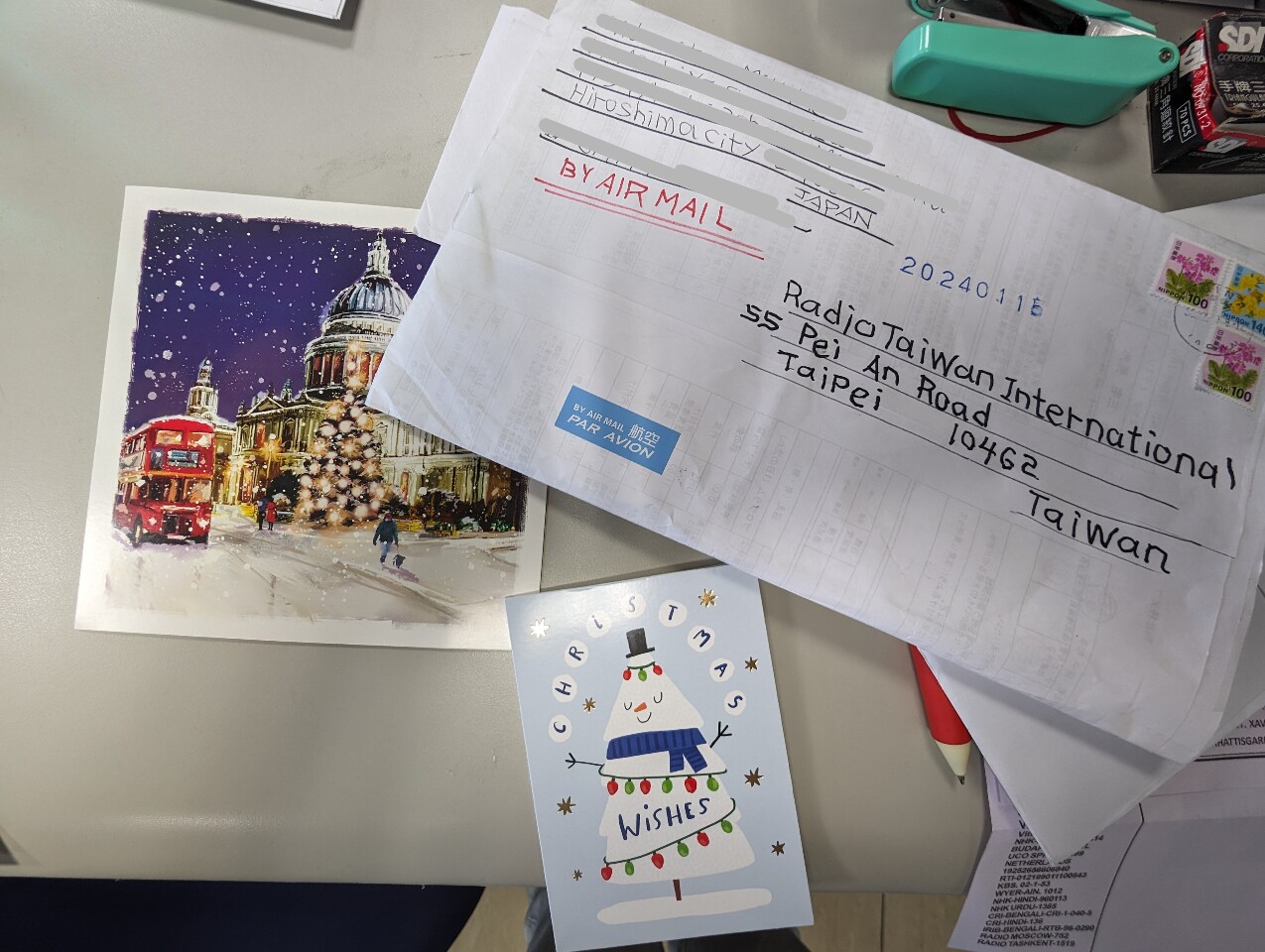 Fil takes over for Chris, and hand-written letters!
