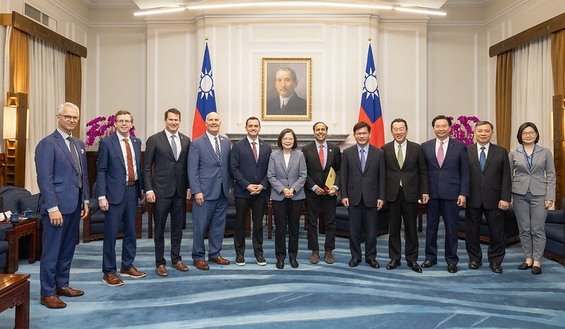 President Tsai receives bipartisan US delegation led by Representative Mike Gallagher