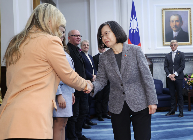President Tsai meets with Estonian parliamentary delegation