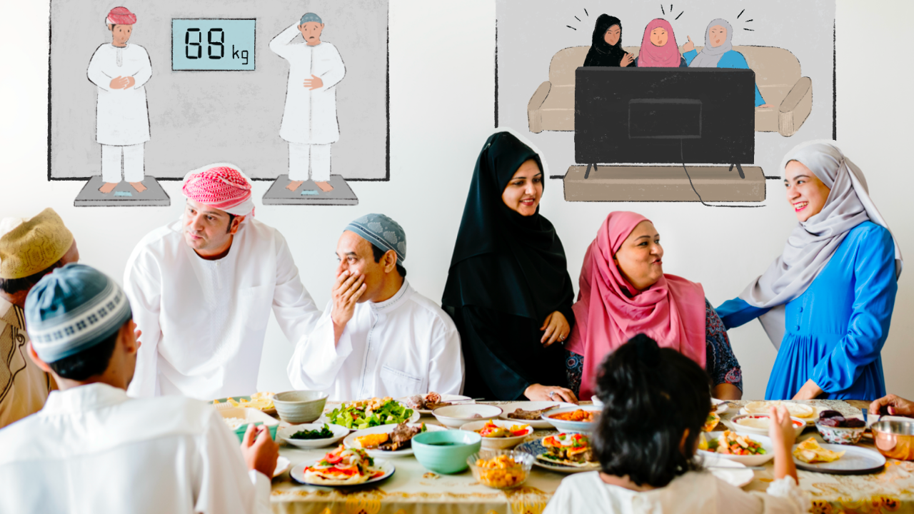 After fasting during Ramadan, many Muslims actually 