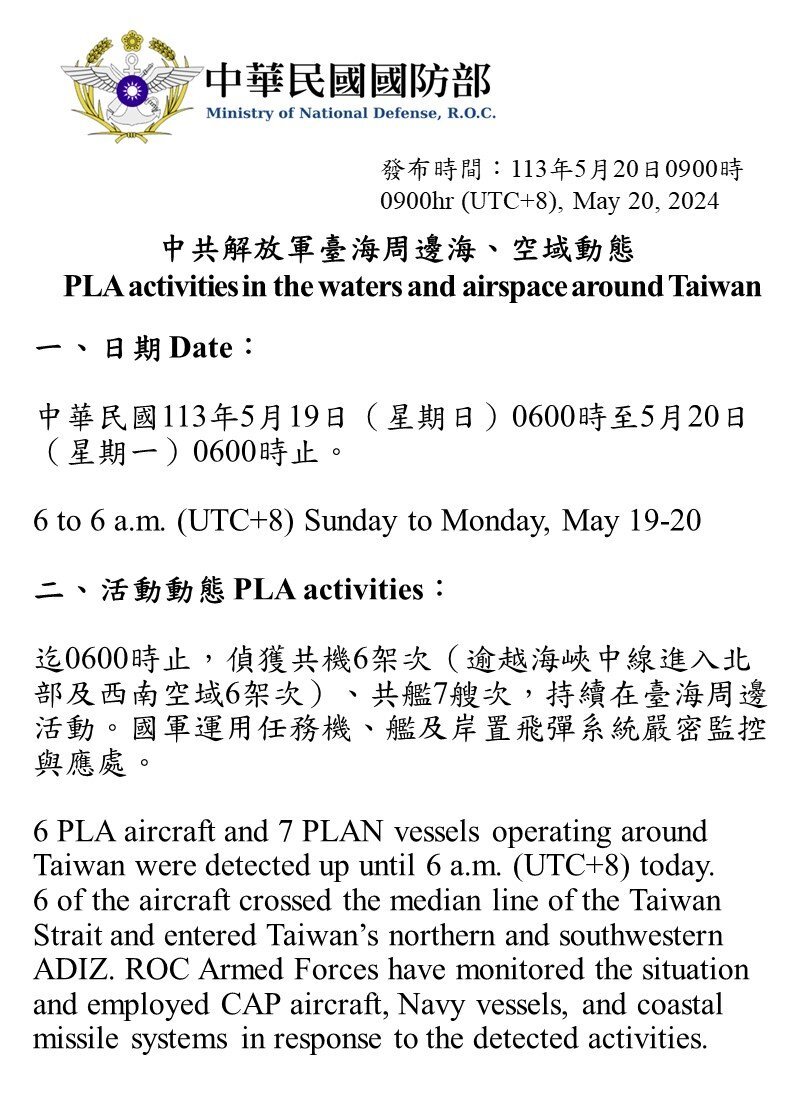 Defense Ministry maintains normal operations during May 20 presidential inauguration