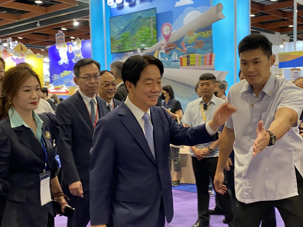 President Lai Ching-te speaks on cross-strait tourism at the Taipei Tourism Exposition
