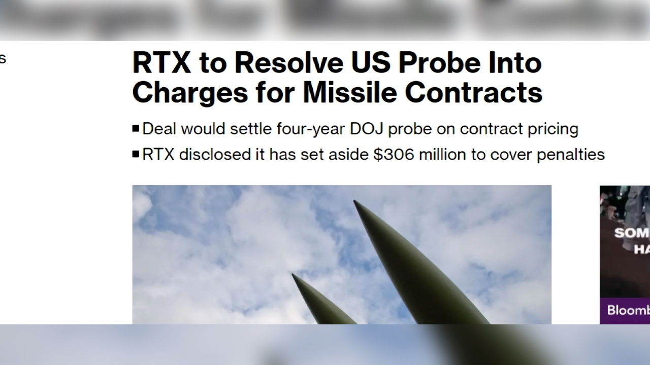 WATCH: US defense contractor RTX exposed for overcharging on arms sales to Taiwan