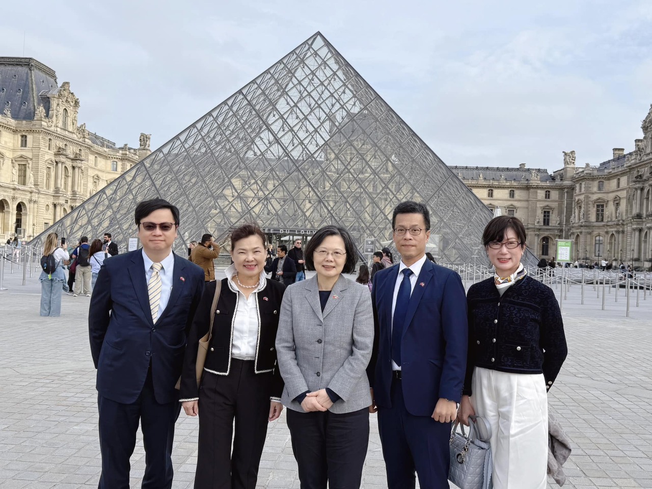 Former President Tsai visits France on European tour