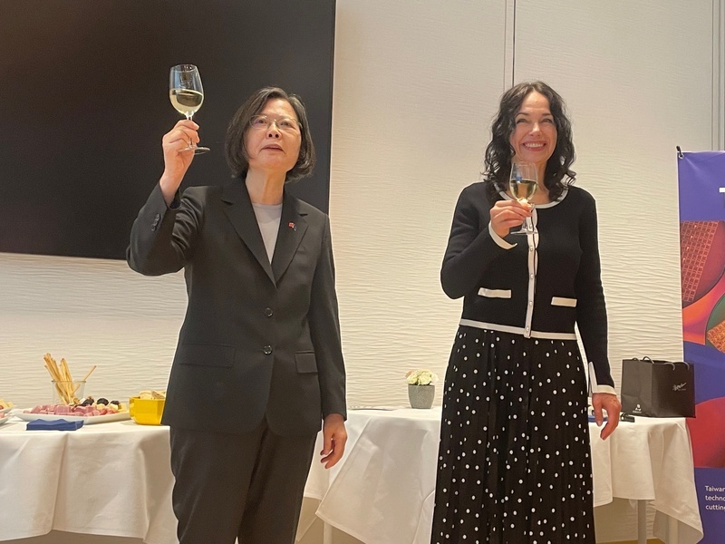 Tsai thanks European friends for support in the global arena