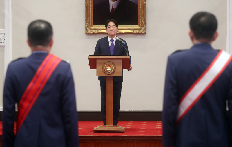 President Lai presides over military leadership appointment ceremony
