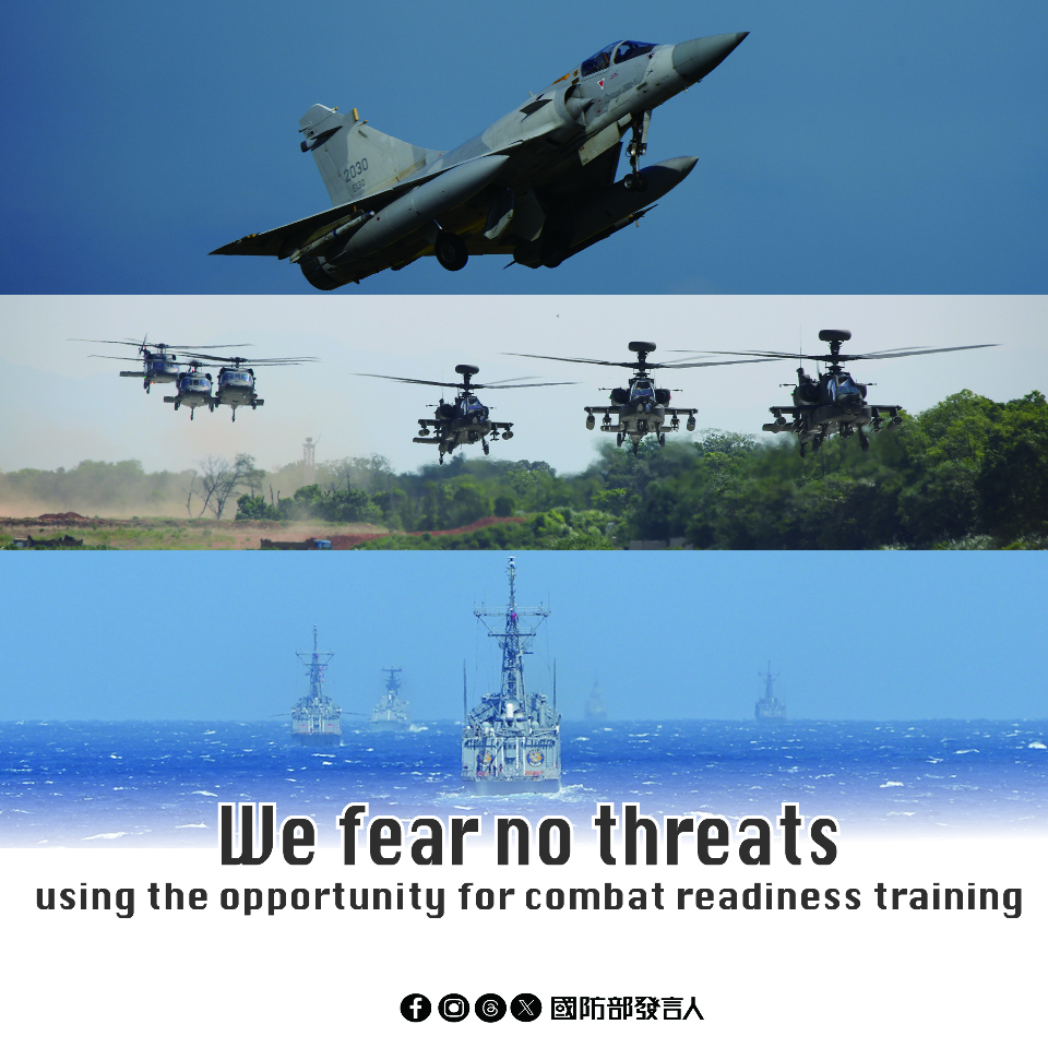 Taiwan Defense Ministry on alert to China’s large-scale military maneuvers