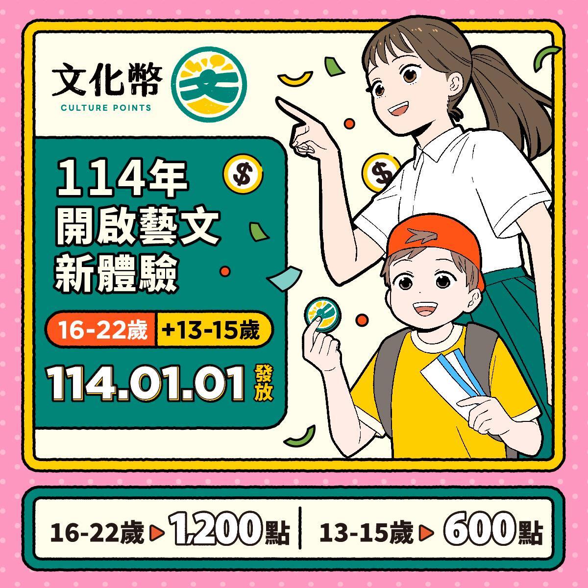 Children aged 13 to 15 eligible to participate in Culture Points program in 2025