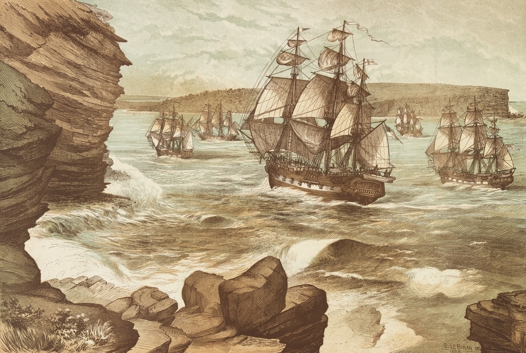 When did the British First Fleet arrive in Australia?