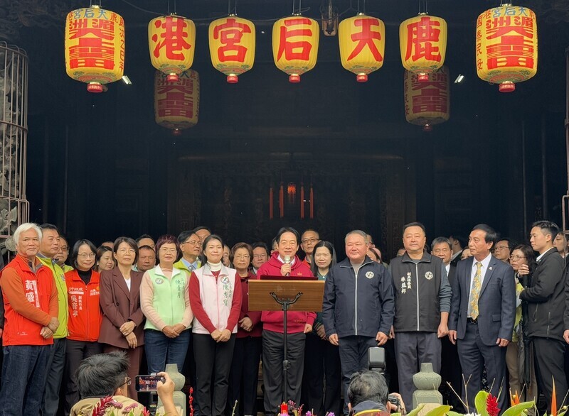 Lai warns of rising scams and China annexation threats during temple visit